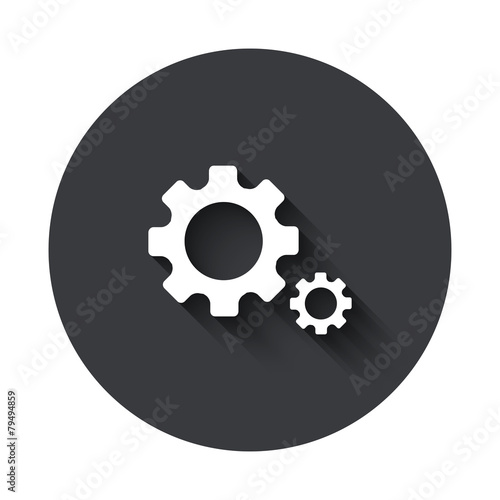 Vector modern gray circle icon