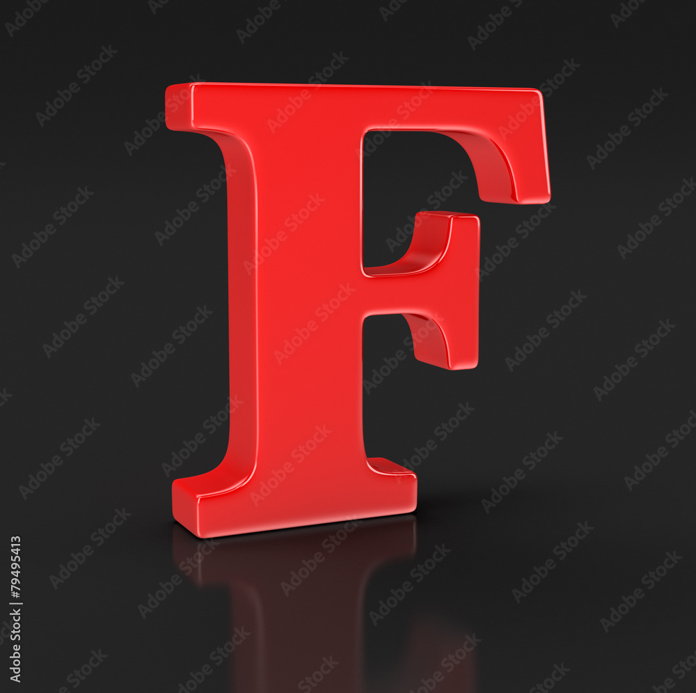 Letter F (clipping path included) Letter F (clipping path included)