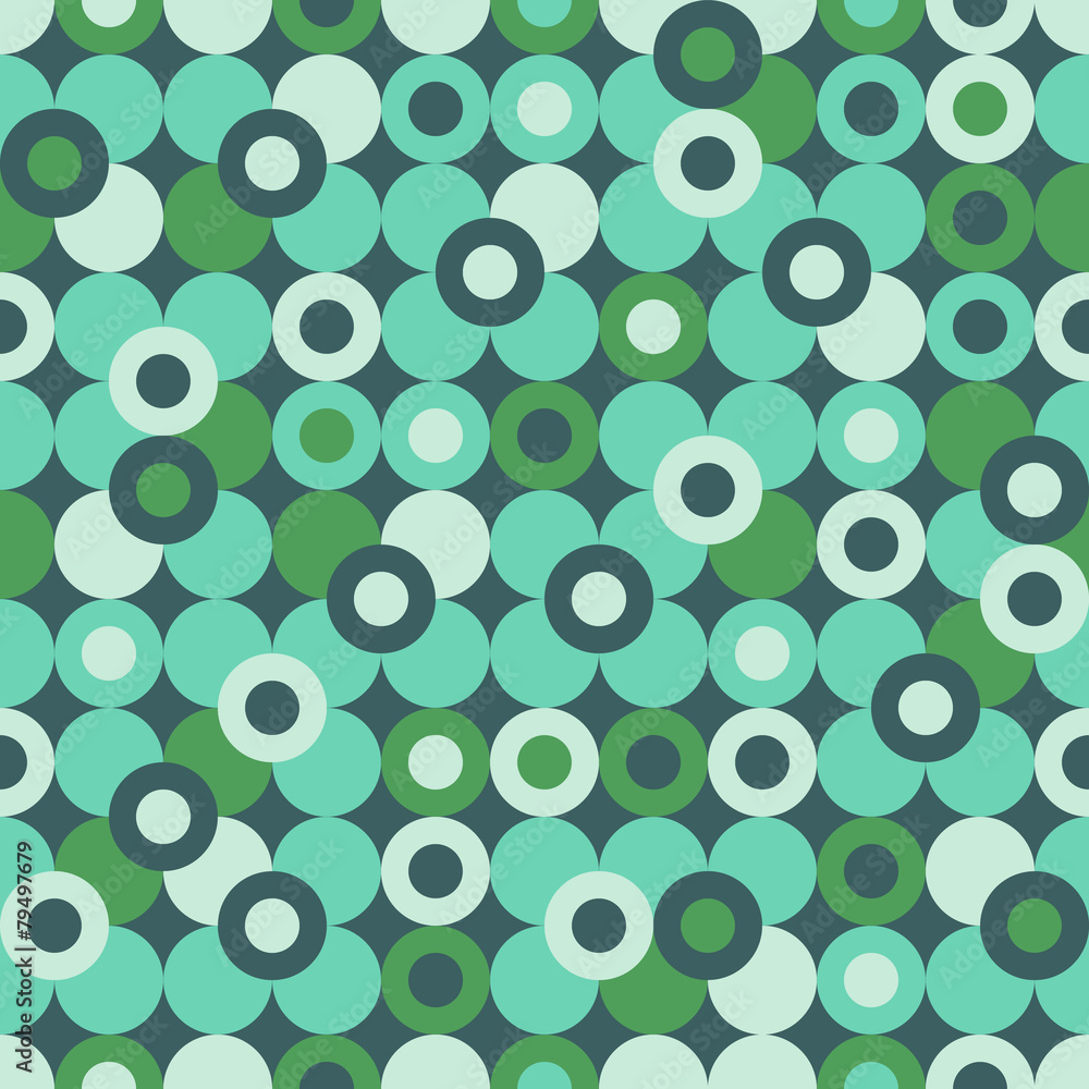 Abstract seamless pattern with colorful circles.