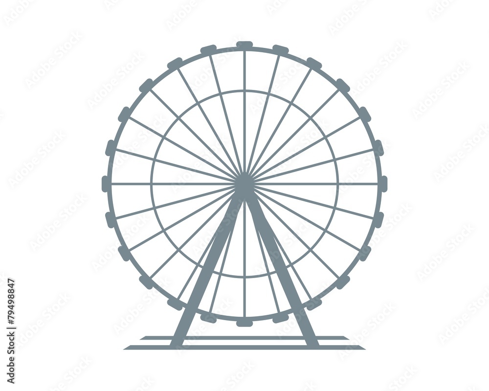 Ferris Wheel  - obrazy, fototapety, plakaty 