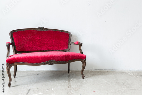 Red sofa