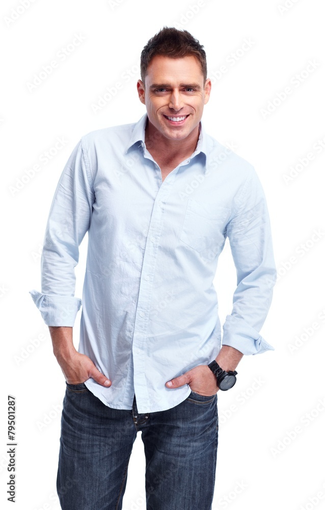Young handsome man. Young handsome man.