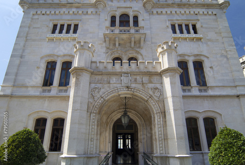 Main door of Miramare Castle photo