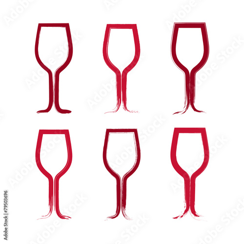 Set of hand-drawn simple em...