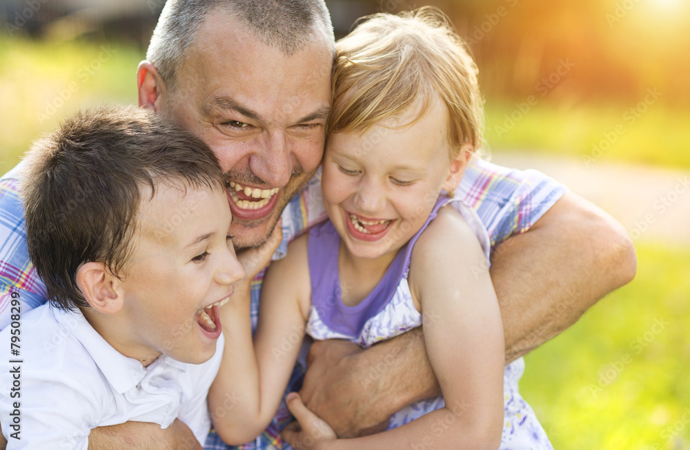 Fototapeta premium Happy family
