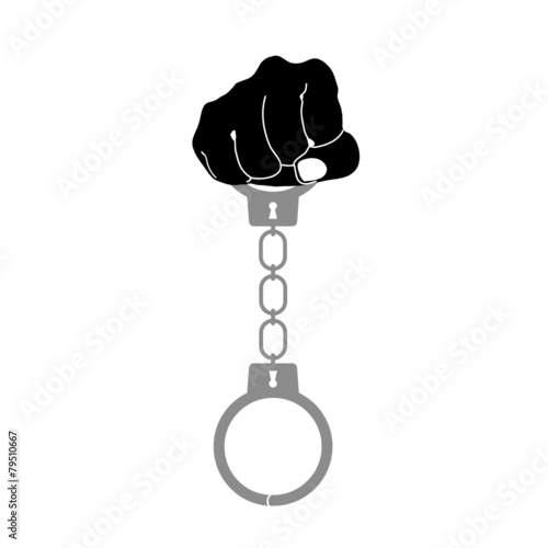 handcuffs vector illustration