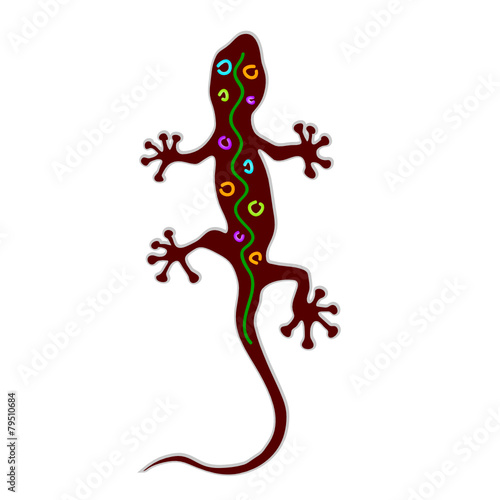 salamander color vector illuastration