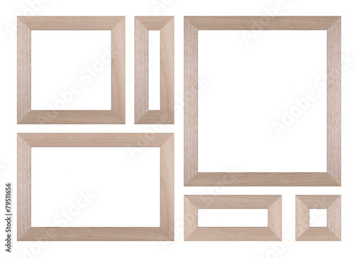 Wood Picture Frame - Stock image
