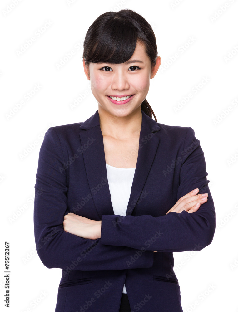 Formal Asian Business woman with crossed arms Formal Asian Business woman with crossed arms