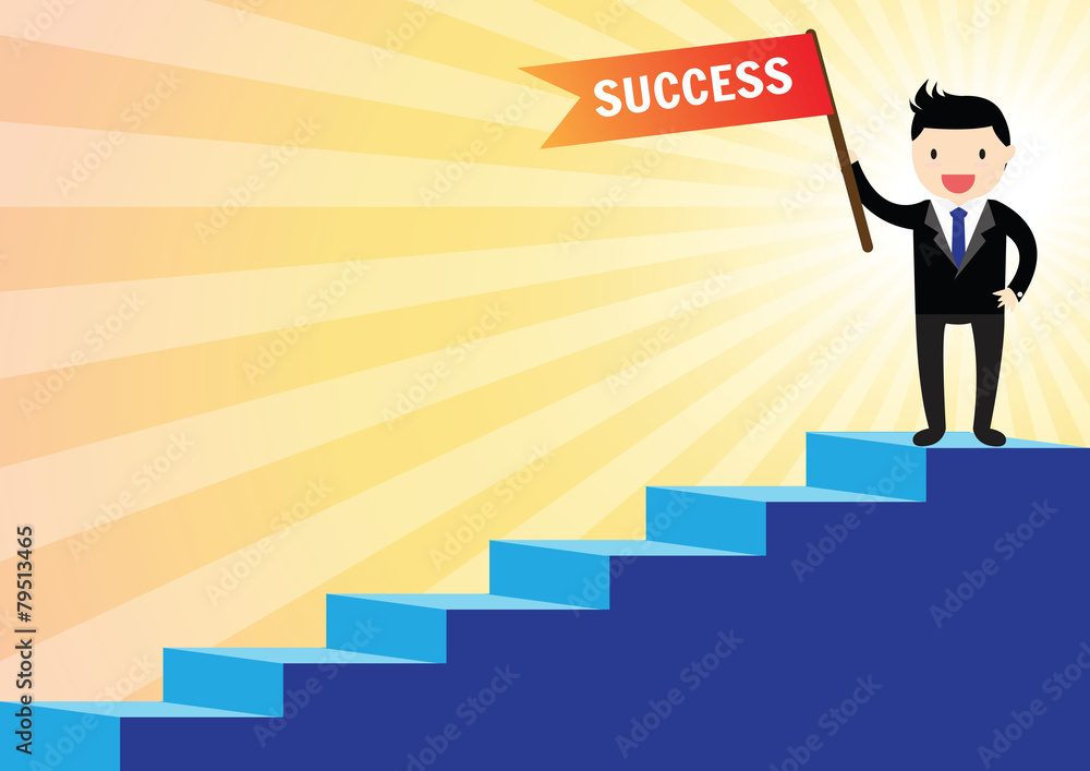Stairs to success concept Stairs to success concept