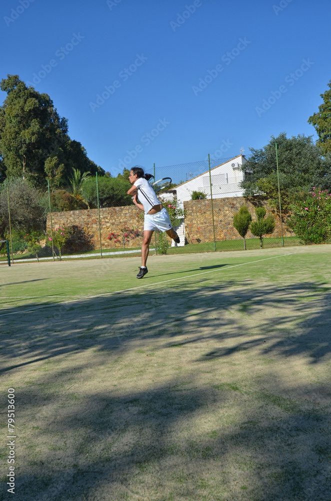 Obraz premium Playing tennis