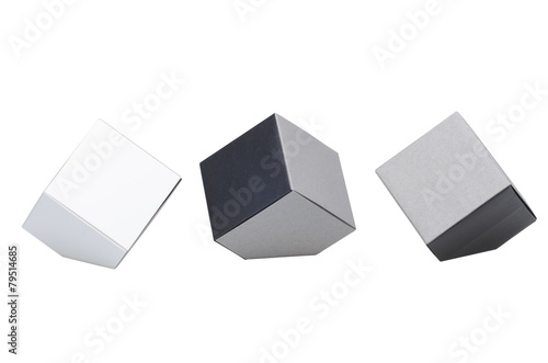 Origami monochrome cubes