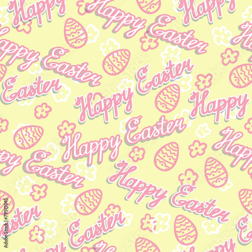 Seamless Easter background. Vector illustration.