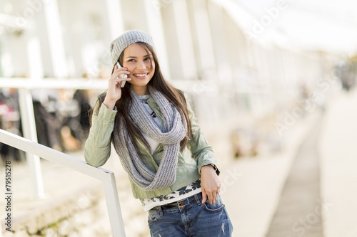 Young woman with mobile phone