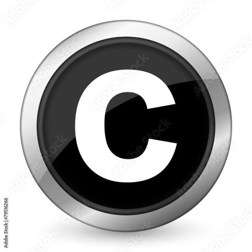 copyright black icon