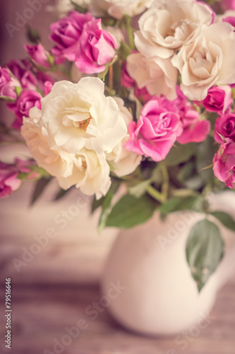 Roses in a vase