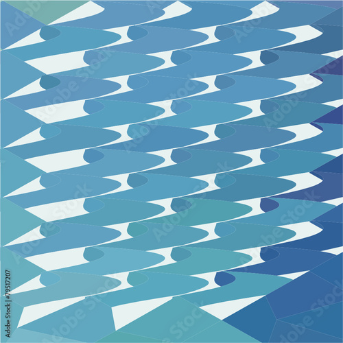 Green Fish Hooks Abstract Low Polygon Background