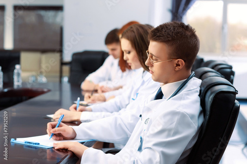 Medical workers working in ...