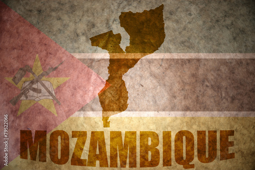 mozambique vintage map