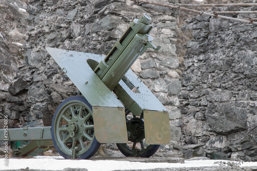 italian wheeled howitzer 75/18 model 35 used in second world war photo