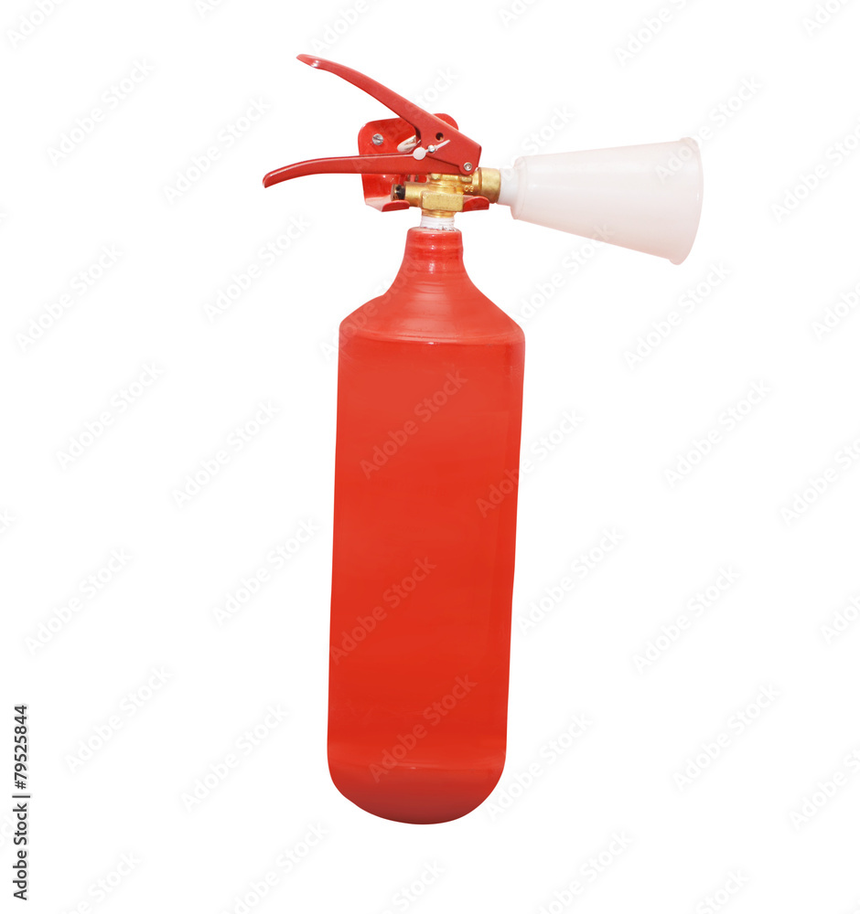 Obraz premium Red fire extinguisher