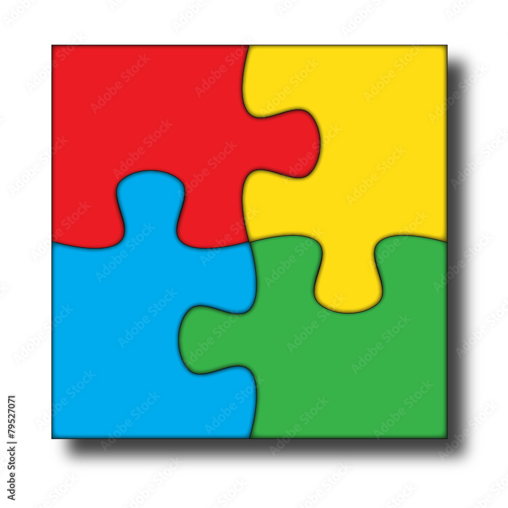 Logo puzzle colorato Logo puzzle colorato