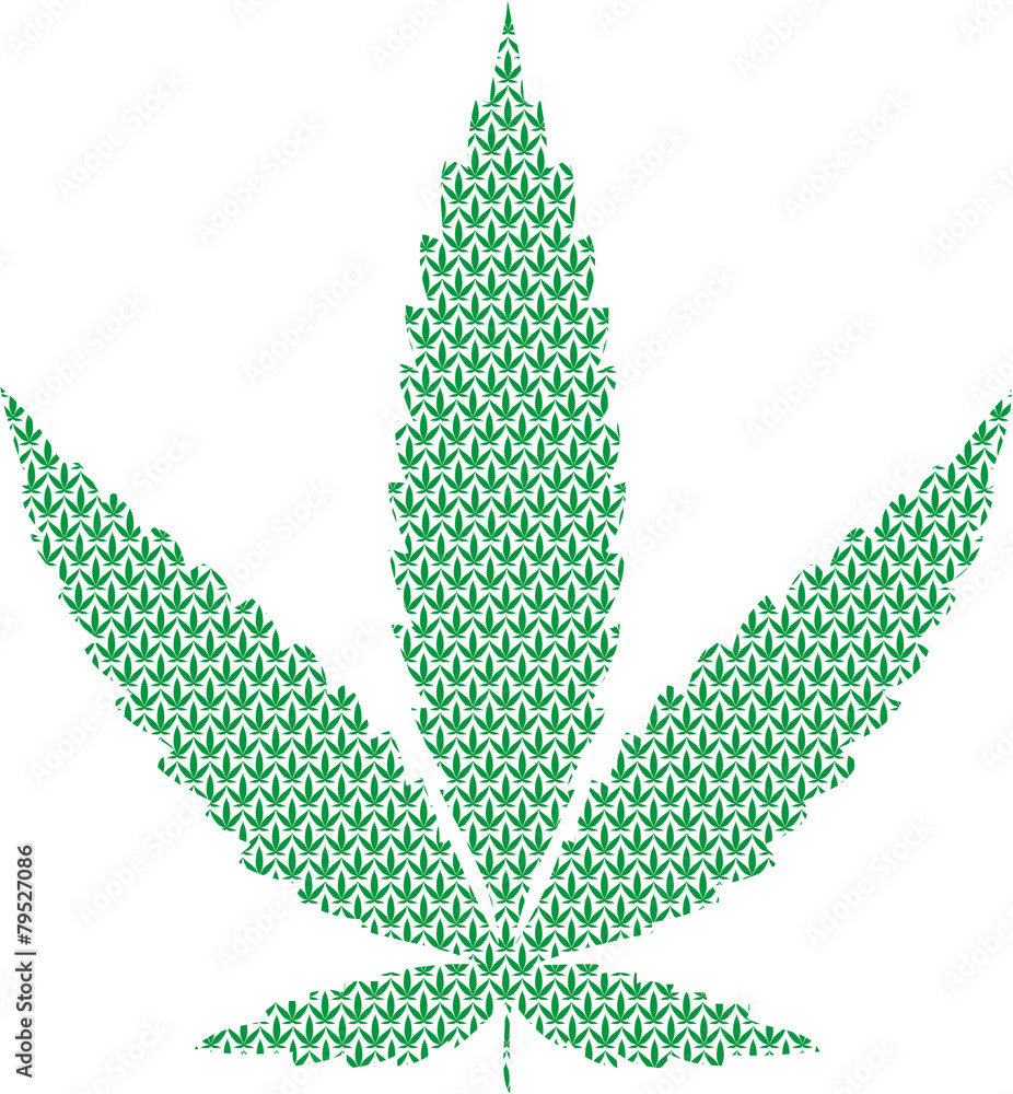 Naklejka premium Cannabisblatt