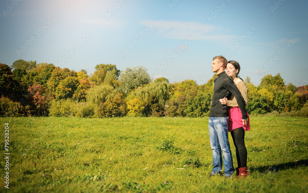 modern European couple of hipsters in love have fun