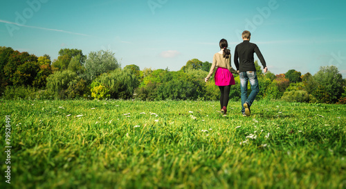 modern European couple of hipsters in love have fun