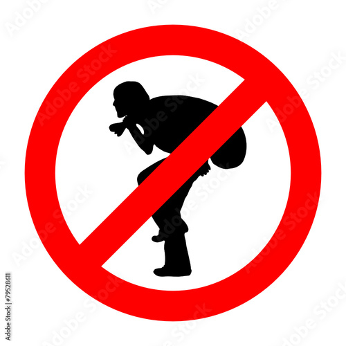 warnschild achtung einbrecher I