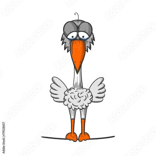 zeichnung trauriger vogel II