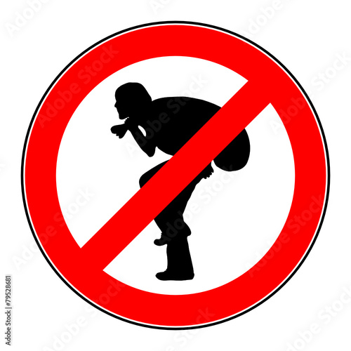 warnschild achtung einbrecher II