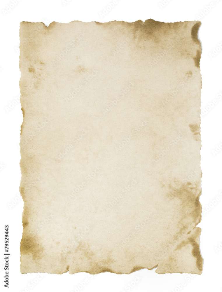 old blank parchment