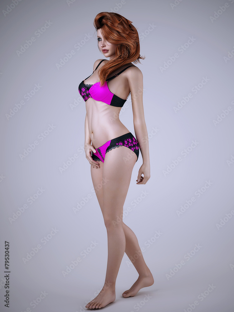 Fototapeta premium model girls in bikinis