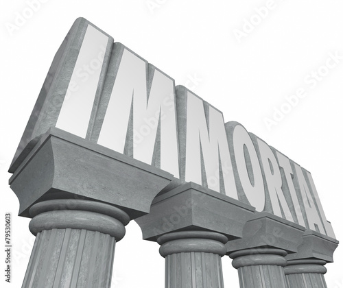 Immortal Word Stone Marble Columns Indestructible Neverending Li