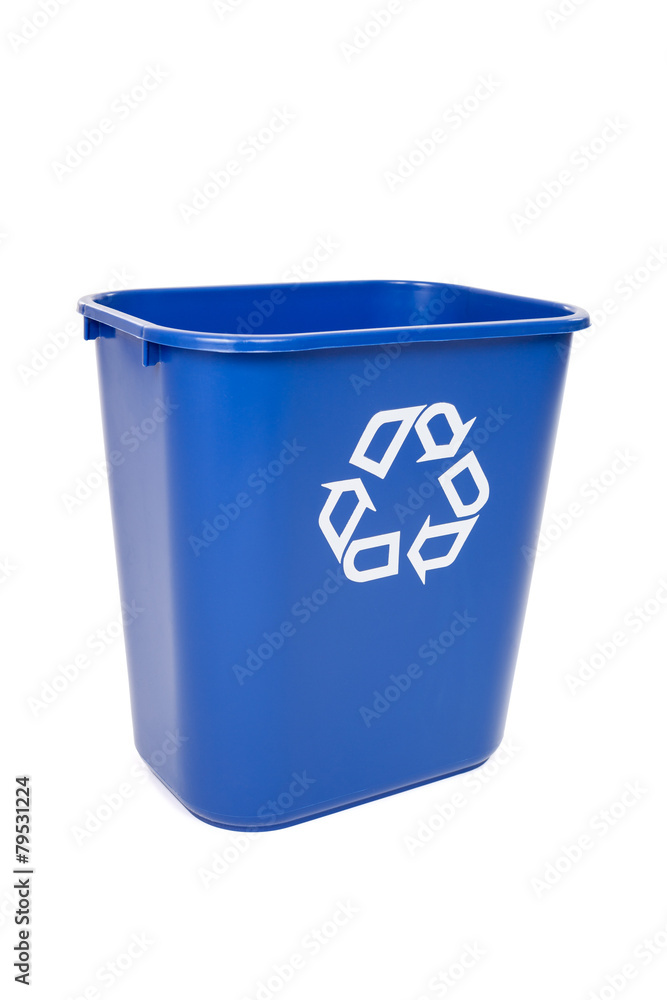 Blue Recycling Can Blue Recycling Can