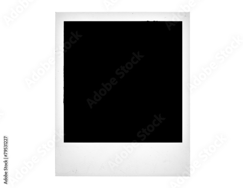 Polaroid isolated on white