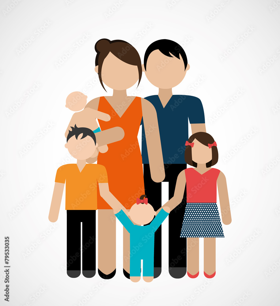 Family design, vector illustration. Family design, vector illustration.