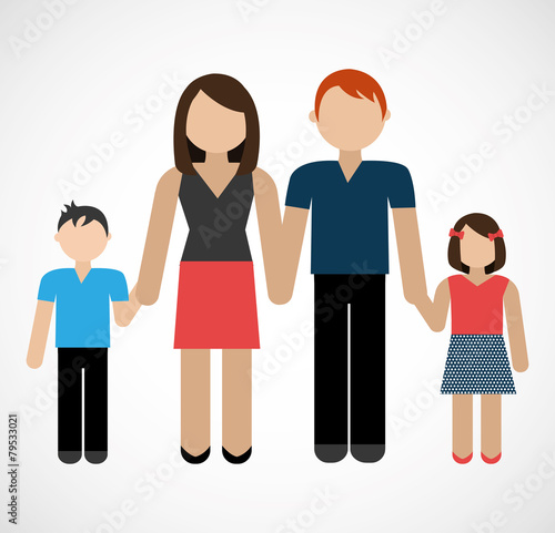 Family design, vector illustration.