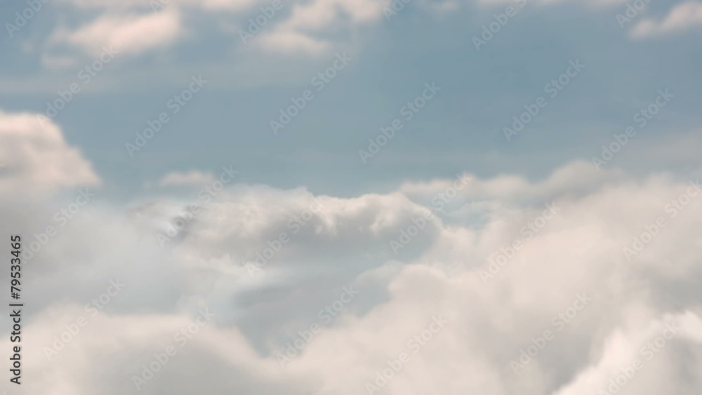 Looping blue sky with clouds