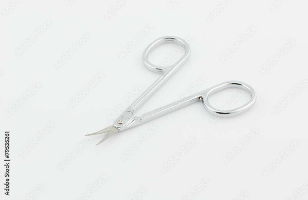 Scissors Nose Hair isolated on white background Scissors Nose Hair isolated on white background