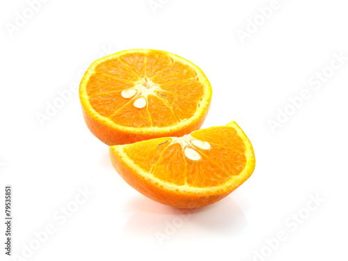 Fresh Oranges isolated on white background