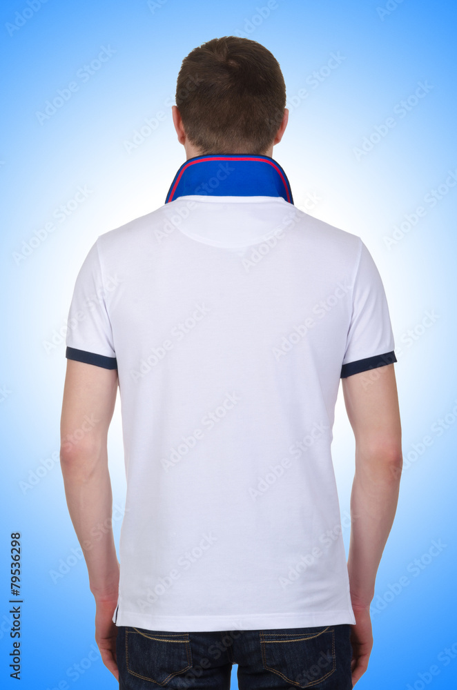 Male t-shirt isolated on the white background Male t-shirt isolated on the white background