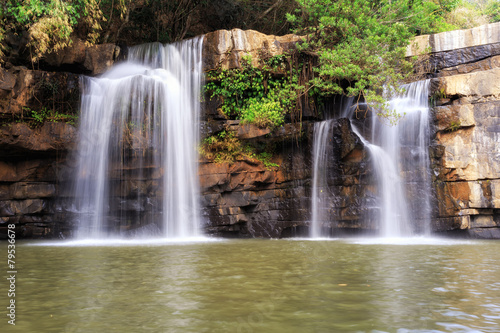 White stream waterfall in Thailand