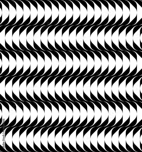 Black and white seamless pattern, abstract background.