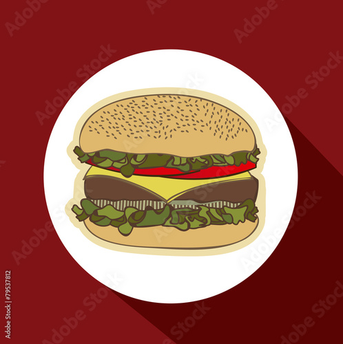 Fast Food design, vector illustration.