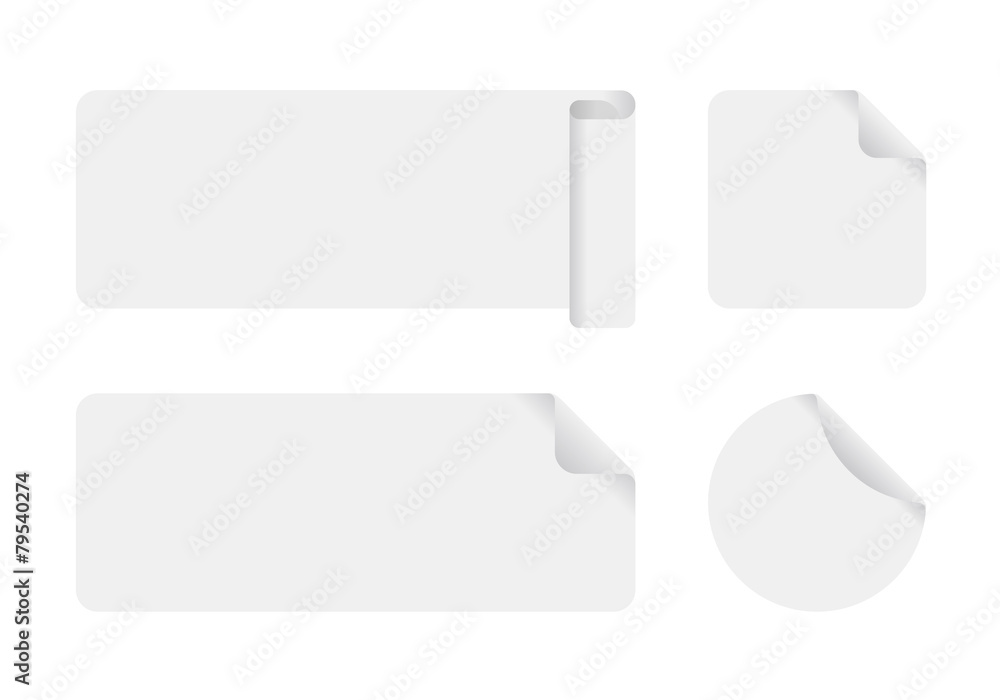 Stylish set of vector sticker adhesive tape Stylish set of vector sticker adhesive tape