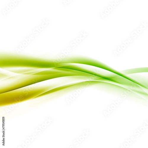 Bright green speed swoosh line abstract modern layout