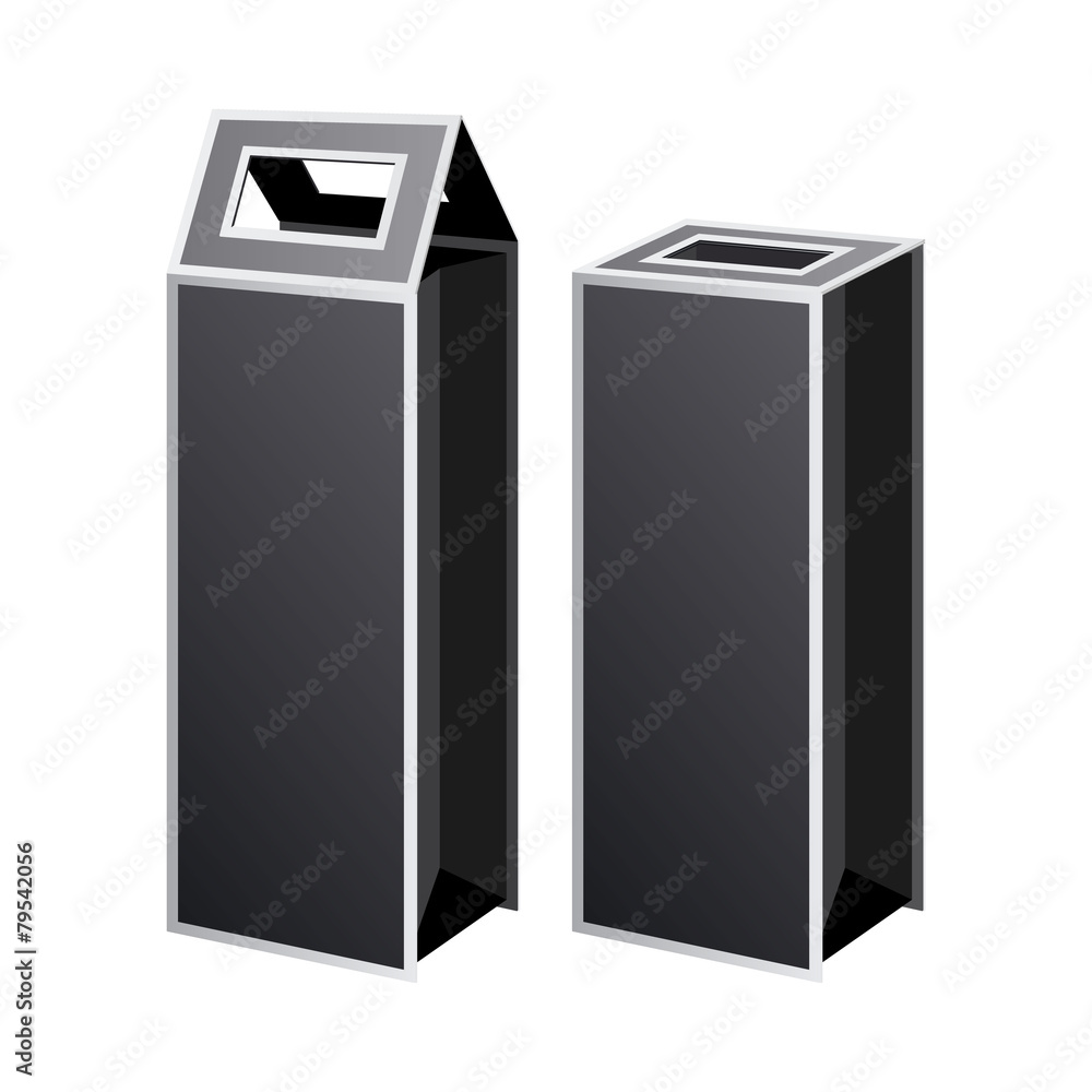 vector blank packing box on white background vector blank packing box on white background