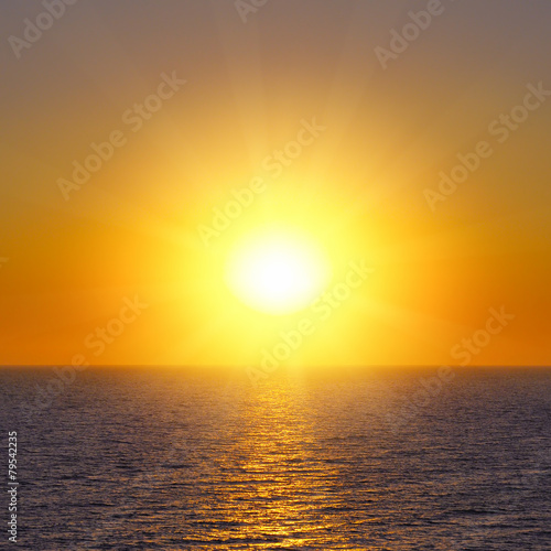 sunrise over the sea